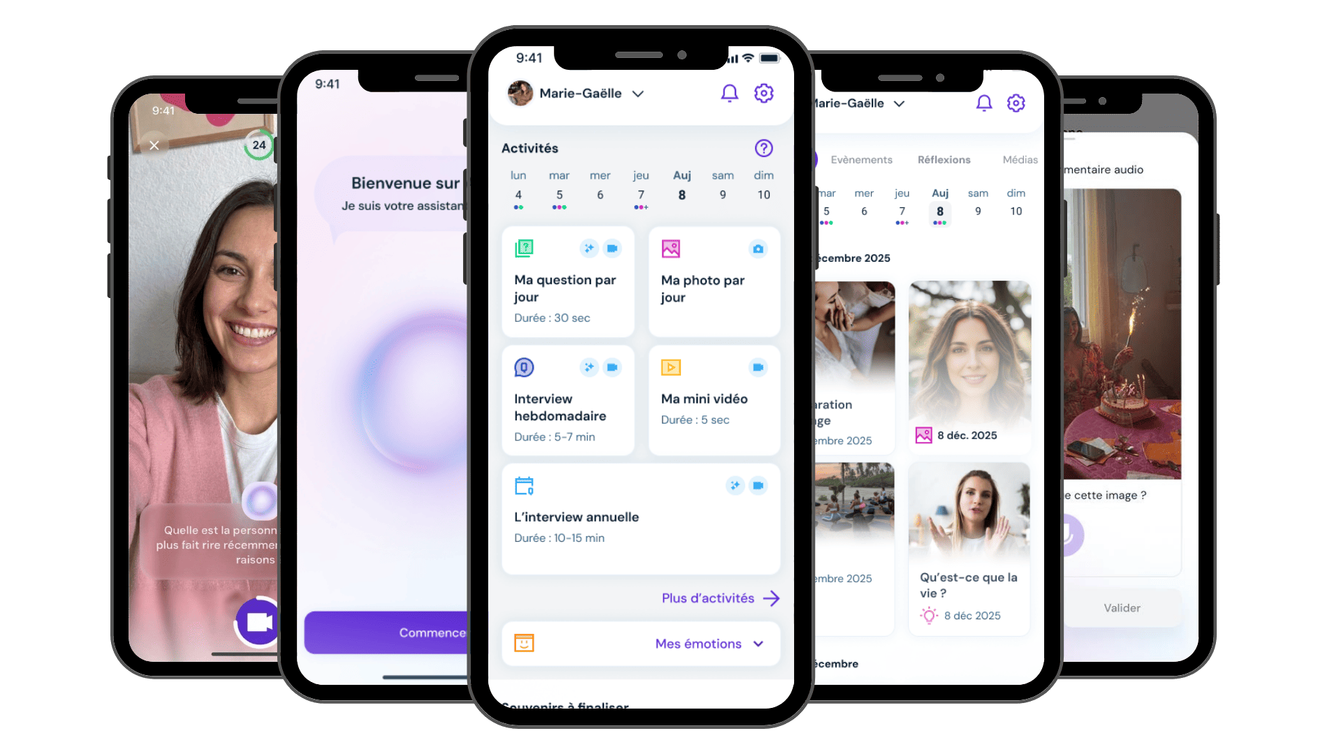 Aperçu de l'application Akileo